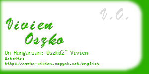 vivien oszko business card